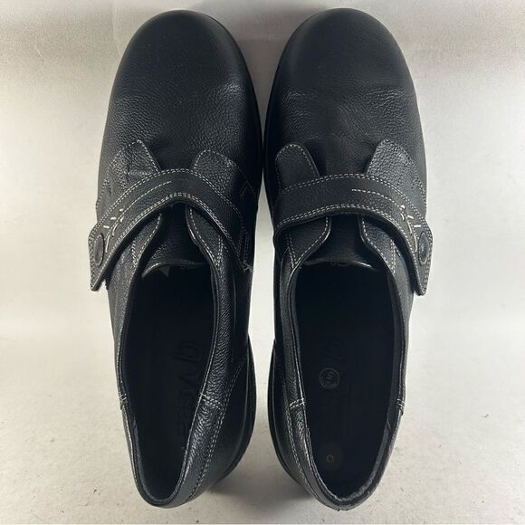 Easy B Healey Women’s Shoes Leather Sneakers Black Size 9 - Picture 3 of 8